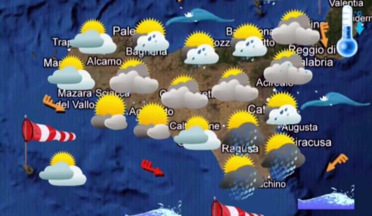 Maltempo Sicilia, oggi allerta meteo per piogge e temporali anche a Ragusa