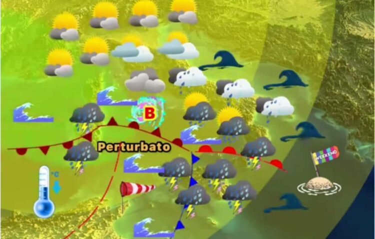 Maltempo Sicilia: vortice ciclonico in arrivo con rischio temporali forti nel Weekend