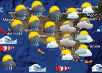 Maltempo Sicilia, vortice di bassa pressione: piogge e temporali