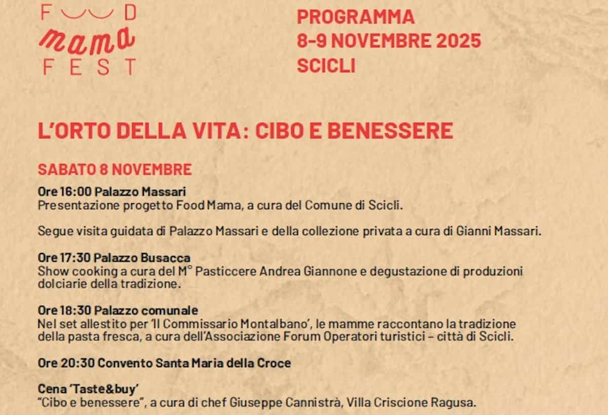 Food Mama Fest a Scicli: dalla promozione agro alimentare alle locations di Montalbano
