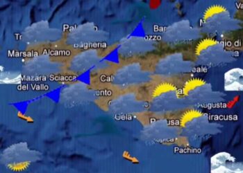 Maltempo Sicilia: vortice ciclonico in arrivo con temporali anche forti e venti di burrasca