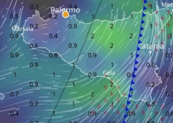 Maltempo Sicilia: oggi forti temporali e calo delle temperature