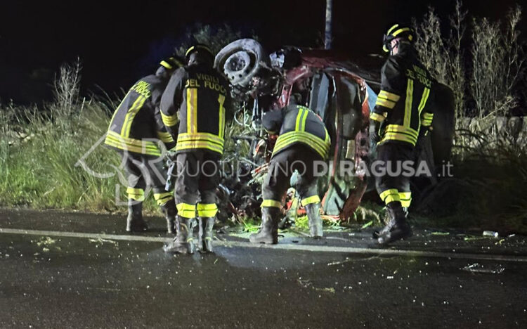 Incidente stradale la notte scorsa sulla Ragusa- Marina di Ragusa
