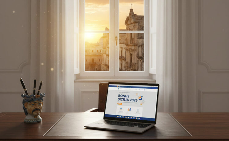 Guida ai Bonus Sicilia 2025/2026 per famiglie e imprese con vista su Ragusa Ibla.