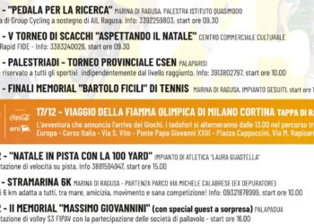 Il 2025 sportivo si chiude a Ragusa con un ricco Calendario di eventi