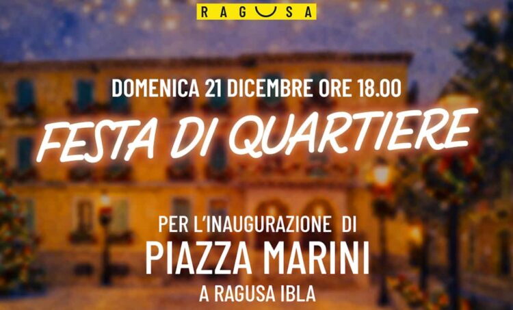 Ragusa oggi una festa di quartiere
