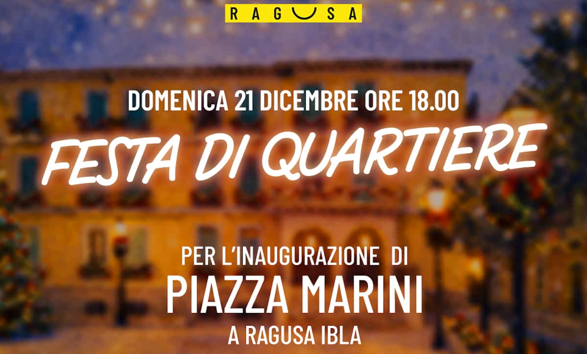 Ragusa oggi una festa di quartiere