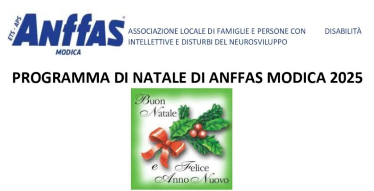 Programma di Natale di Anffas Modica 2025