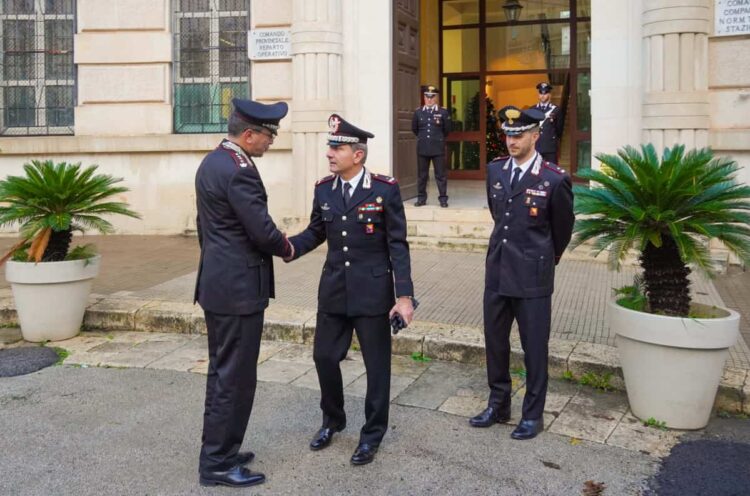 Il Comandante della Legione Carabinieri Sicilia, al Comando Provinciale di Ragusa