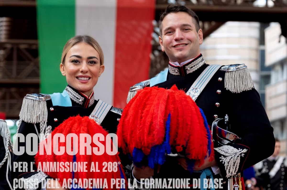 Concorso per il reclutamento di 65 allievi ufficiali dell’Arma dei Carabinieri