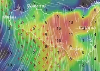 Maltempo Sicilia, in arrivo piogge e forti temporali in tutta la Regione