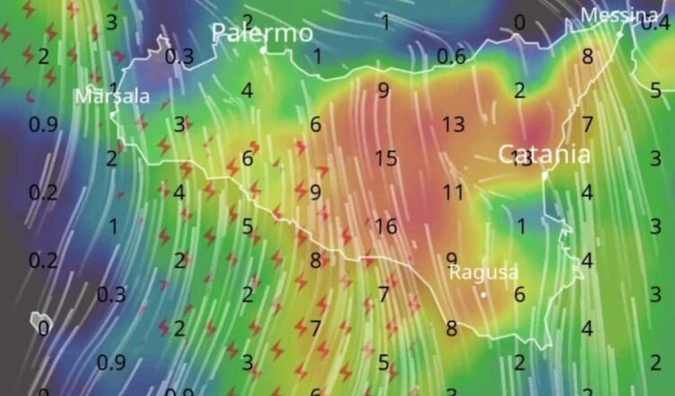 Maltempo Sicilia, in arrivo piogge e forti temporali in tutta la Regione