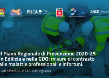 Sicurezza sul lavoro: a Ragusa un incontro sul Piano Regionale di Prevenzione 2020–2025