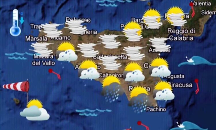 Maltempo Sicilia, instabilità in aumento su Ragusano: da oggi piogge e freddo