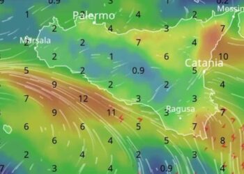Maltempo Sicilia, in arrivo depressione nord africana con piogge e temporali
