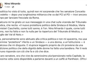 Minardo: "da Scivoletto parole volgari verso Sindaco Monisteri"