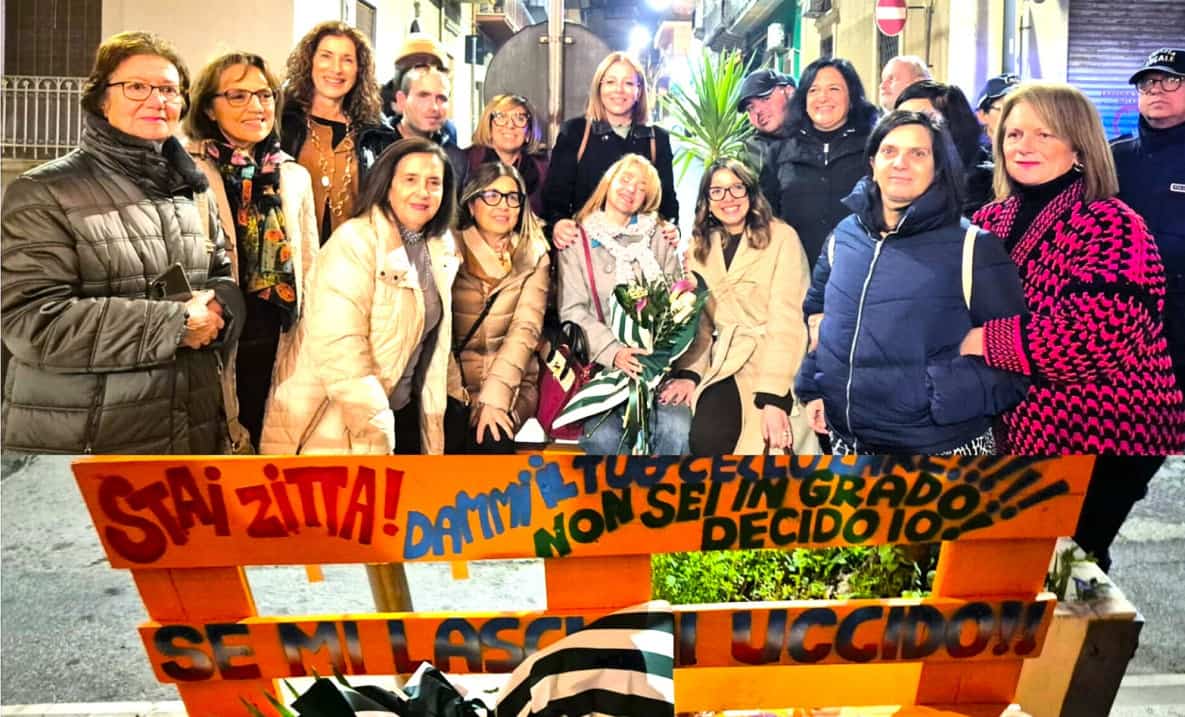 Comiso, una panchina contro la violenza sulle donne