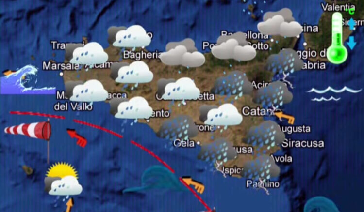 Maltempo Sicilia, nuova allerta per piogge e temporali anche a Ragusa