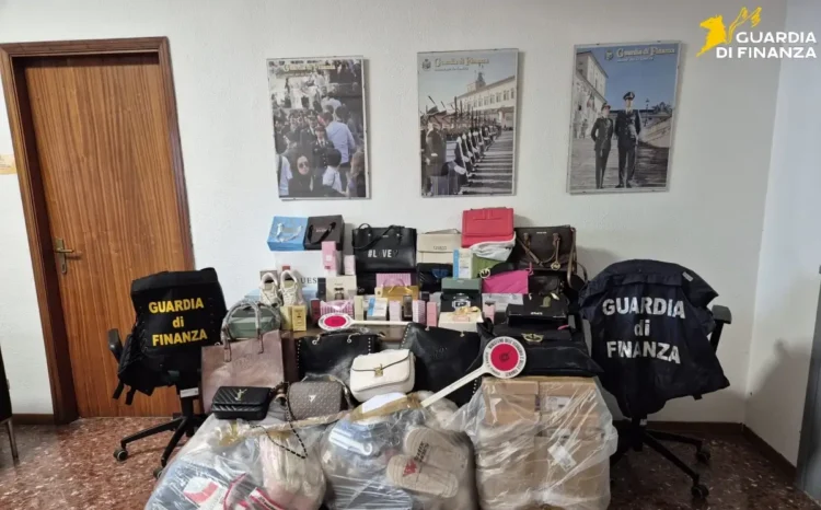 Pozzallo: sequestrati oltre 600 prodotti contraffatti nel corso di una diretta streaming