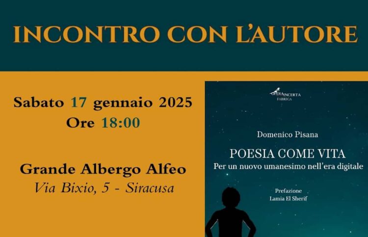 Modica, il poeta Domenico Pisana ospite degli Amici della Dante di Siracusa