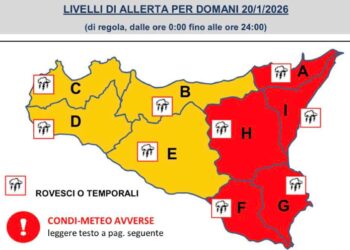 Maltempo Sicilia, allerta meteo rossa anche a Ragusa: il ciclone Harry fa paura