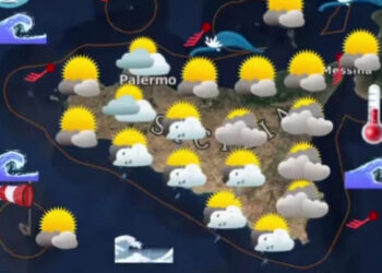 Maltempo Sicilia, pioggia e venti di libeccio fino a burrasca