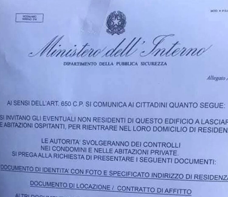 Ragusa, attenzione ai manifesti fasulli sui portoni: allerta truffa e ladri