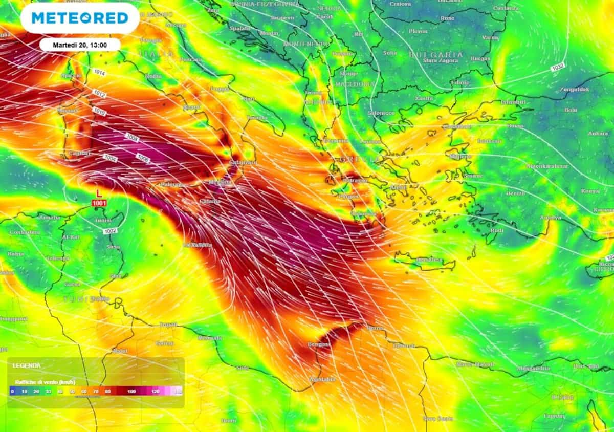 Maltempo estremo, ciclone sulla Sicilia il 19 gennaio: fenomeni intensi in diverse regioni