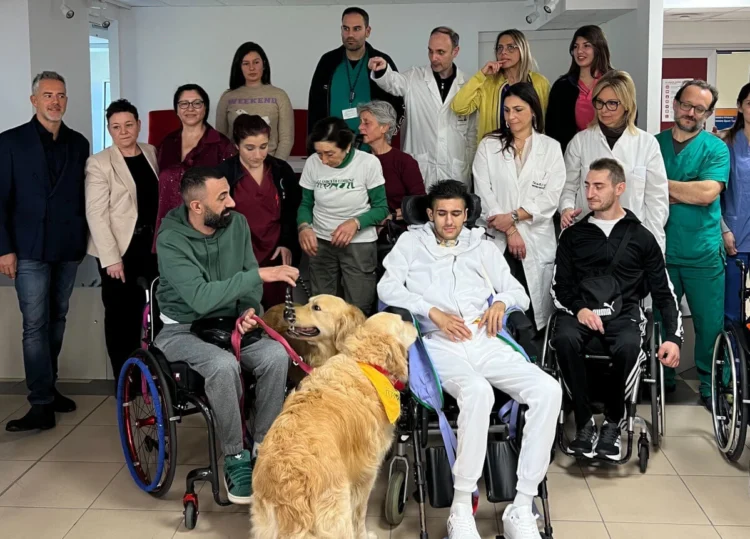 Pet therapy in Unità Spinale per la riabilitazione al Cannizzaro di Catania