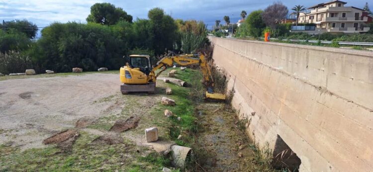 Pozzallo, iniziati i lavori dell'alveo torrentizio del primo scivolo