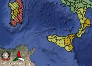 Maltempo: allerta rossa in Sardegna, arancione in parte della Sicilia e Calabria