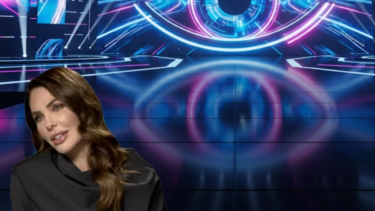 immagine editoriale di Totti e Ilary Blasi in stile gossip