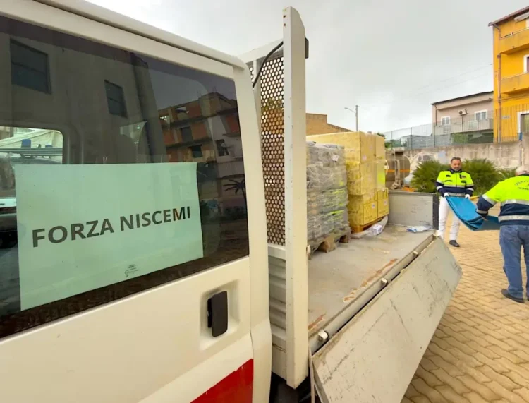 Emergenza frana Niscemi, Despar Sicilia dona le prime 10 pedane di beni