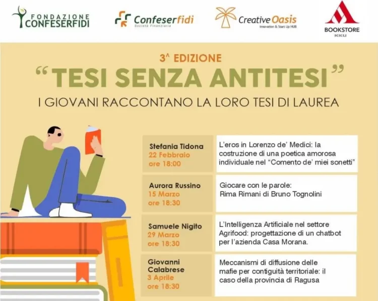 Scicli, torna Tesi senza Antitesi: giovani sciclitani raccontano la loro tesi di laurea