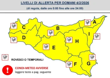 Maltempo Sicilia, scatta l'allerta gialla: domani venti di burrasca e mareggiate