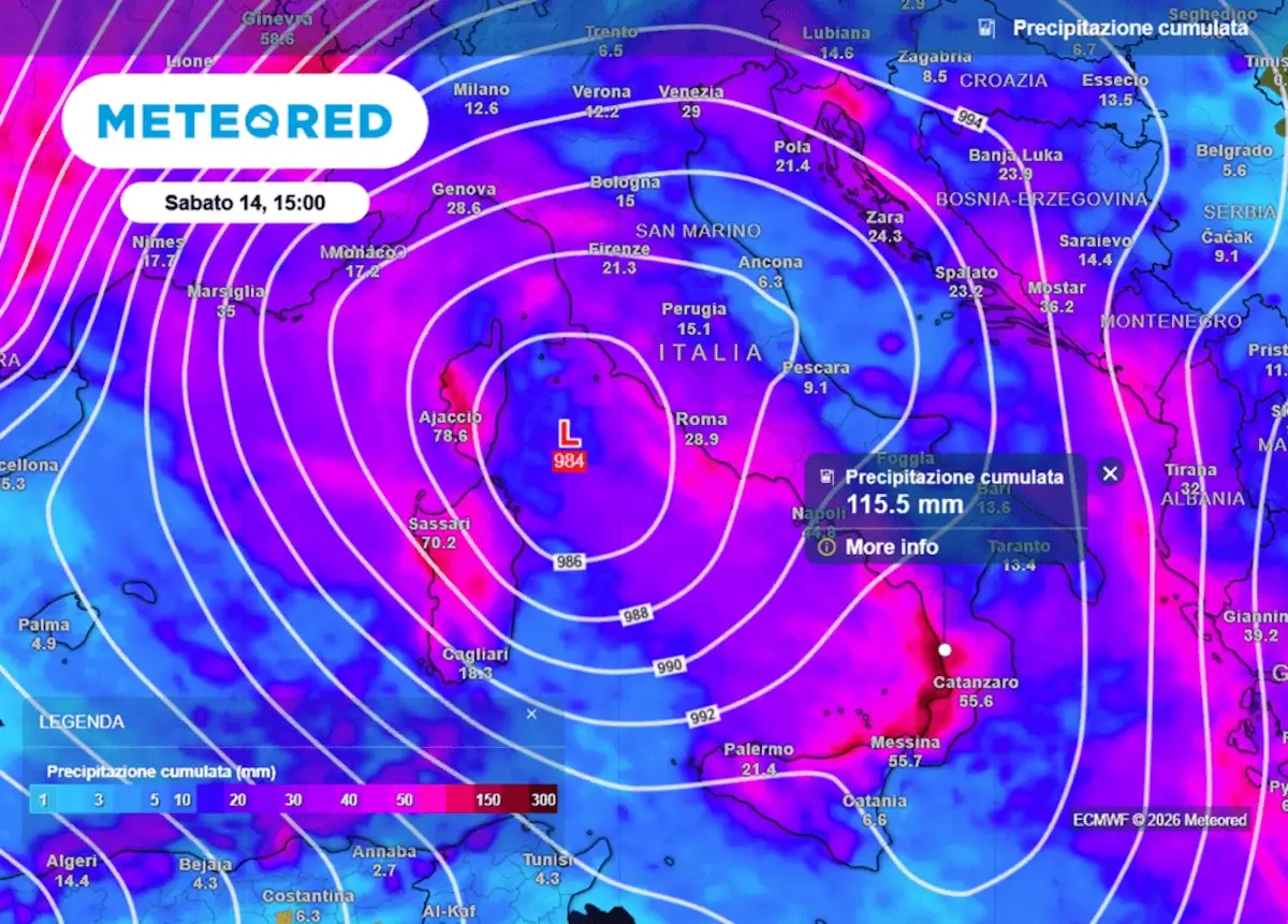 Ciclone di San Valentino: brusco cambio del tempo in Italia
