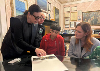 Modica, il ciclista Matteo Spada ricevuto dal sindaco