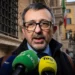 Andrea Delmastro durante una dichiarazione alla stampa