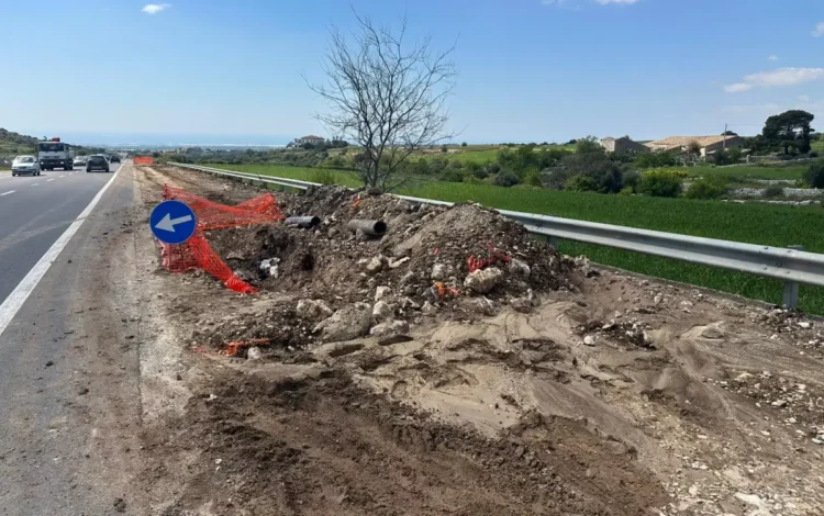 antiere con scarsa sicurezza stradale lungo la provinciale Ragusa-Marina