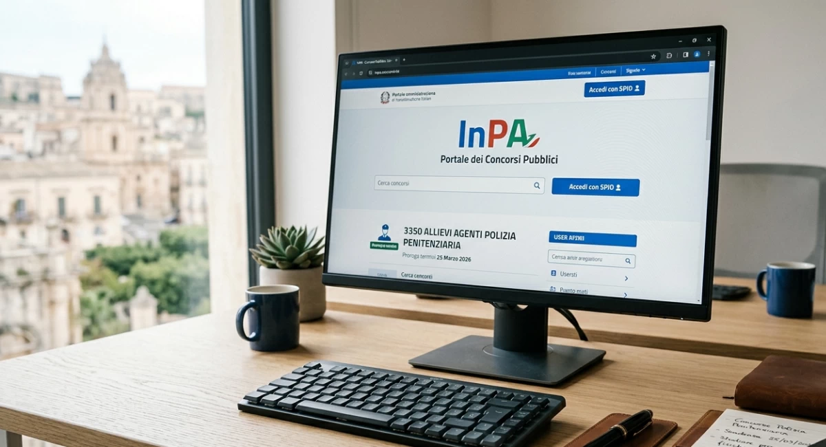 Polizia Penitenziaria: concorso 3.350 posti, proroga al 25 marzo