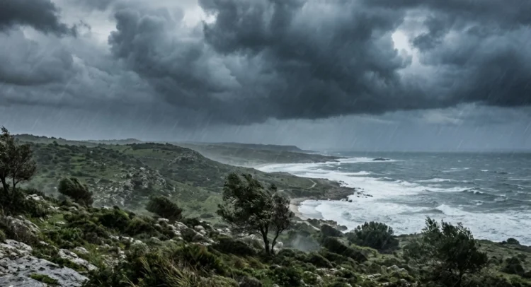 maltempo Sicilia oggi con piogge intense e temporali su Ragusano e Siracusano
