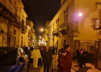 La processione di San Giuseppe nel centro storico di Ragusa
