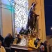 Il simulacro durante la festa di San Giuseppe a Marina di Ragusa