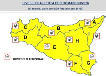 Maltempo Sicilia, Allerta meteo Gialla: tornano piogge e temporali