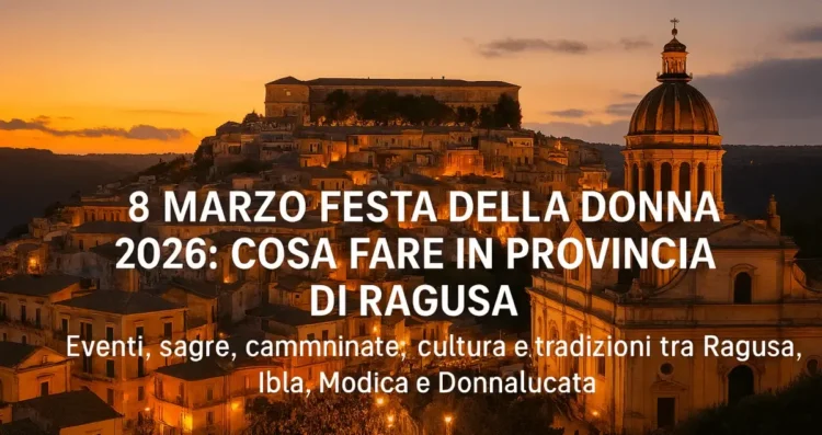 Ragusa Ibla si prepara agli eventi della Festa della Donna 2026