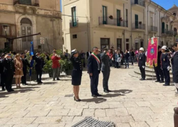 Celebrazioni del 25 aprile a Scicli lungo via Mormina Penna