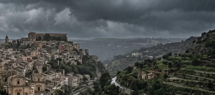 Allerta meteo gialla Ragusa 2 aprile 2026: nubi cariche di pioggia e maltempo sul territorio ibleo per il passaggio del ciclone Erminio