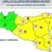 Cielo temporalesco e nuvole basse durante l'allerta maltempo in Sicilia