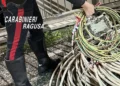 Cavi di rame telefonici recuperati dai Carabinieri di Modica dopo un furto a Ispica