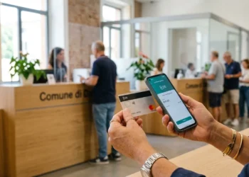 Persona che consulta lo smartphone per verificare il saldo dell'Assegno di inclusione